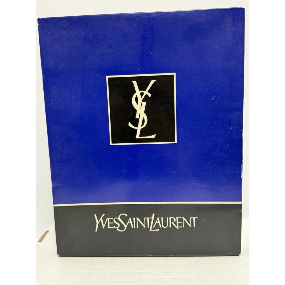 Yves Saint‎ Laurent Bath Towel Uchino Japan Cotton YSL Logo Floral New In Box